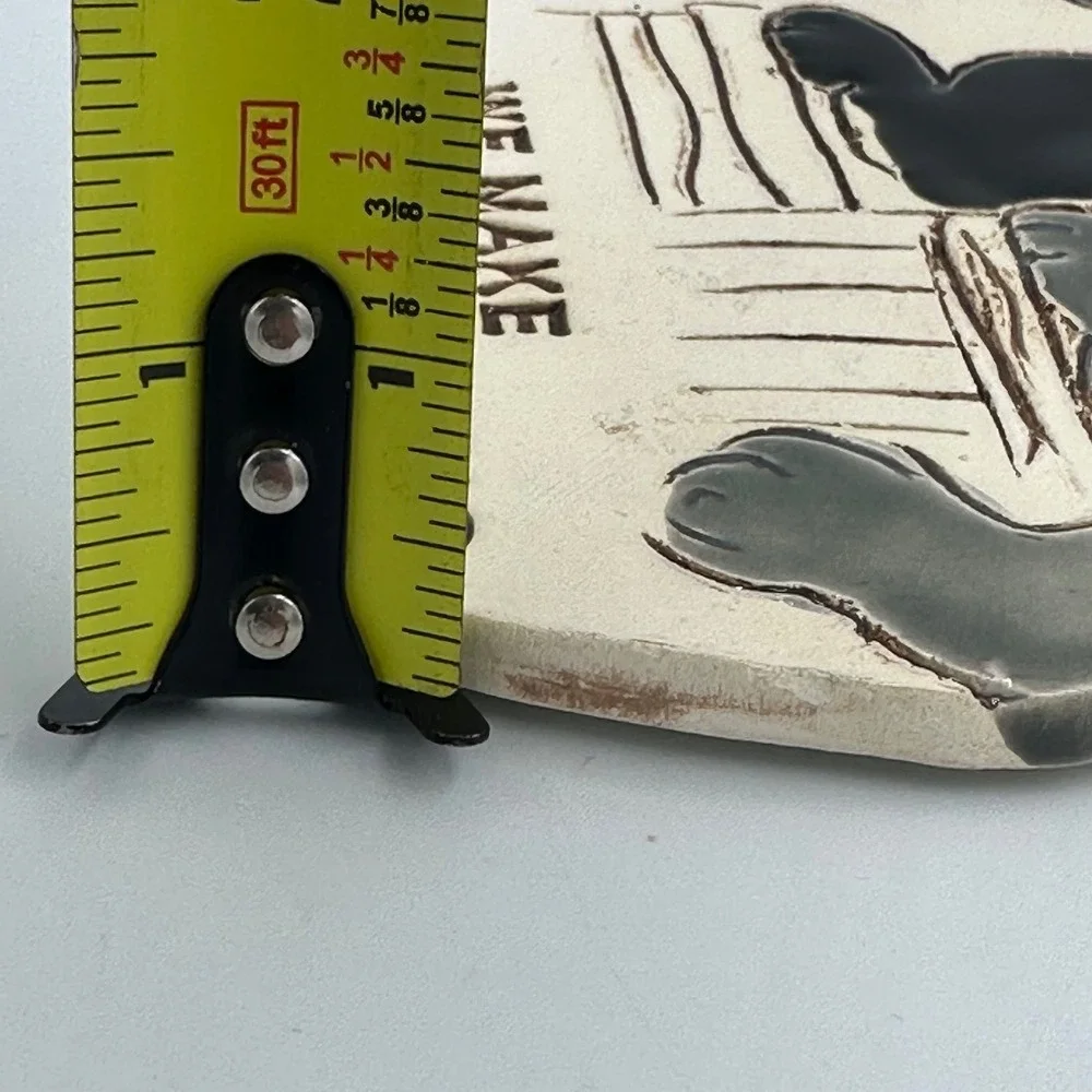 Vintage SMP 1993 Ceramic Cat Wall Plaque‎ 